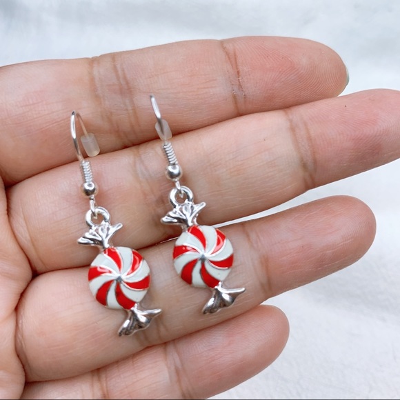 ❣️$25/3❣️ Love Candy Sliver Plated Dangle Earrings - Picture 5 of 8
